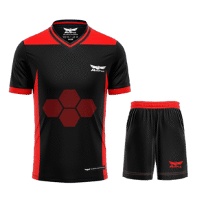 Ample Rugby Match Kit – Red & Black Edition