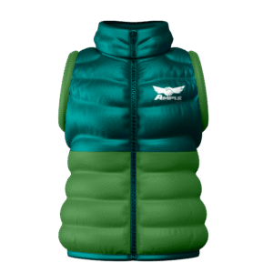 Ample Rugby Gilet – Teal & Green Edition