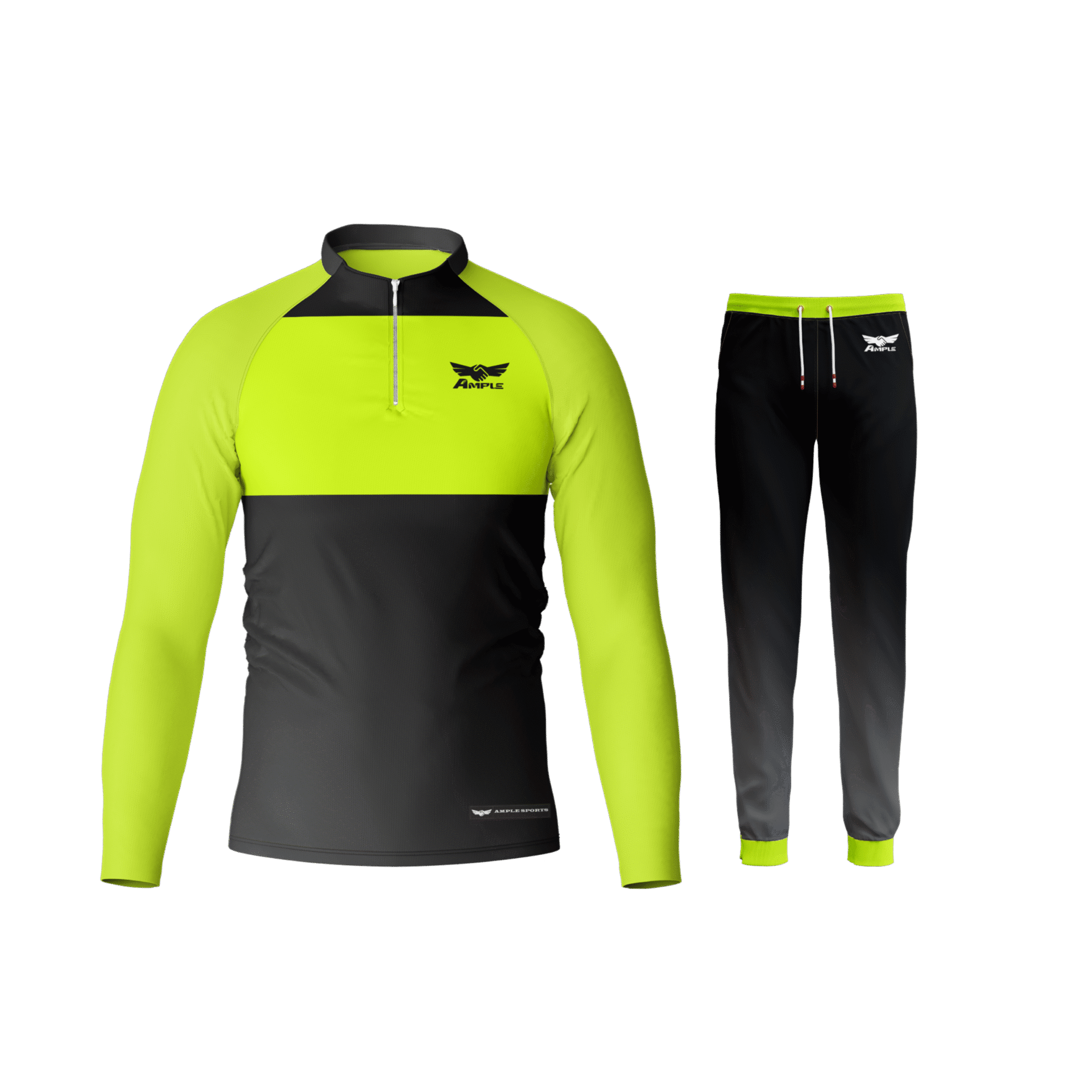 Ample Cricket Track Suit – Black & Gold Edition