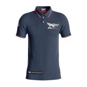 Leisure Active Tee – Red with Black Shoulder Panels