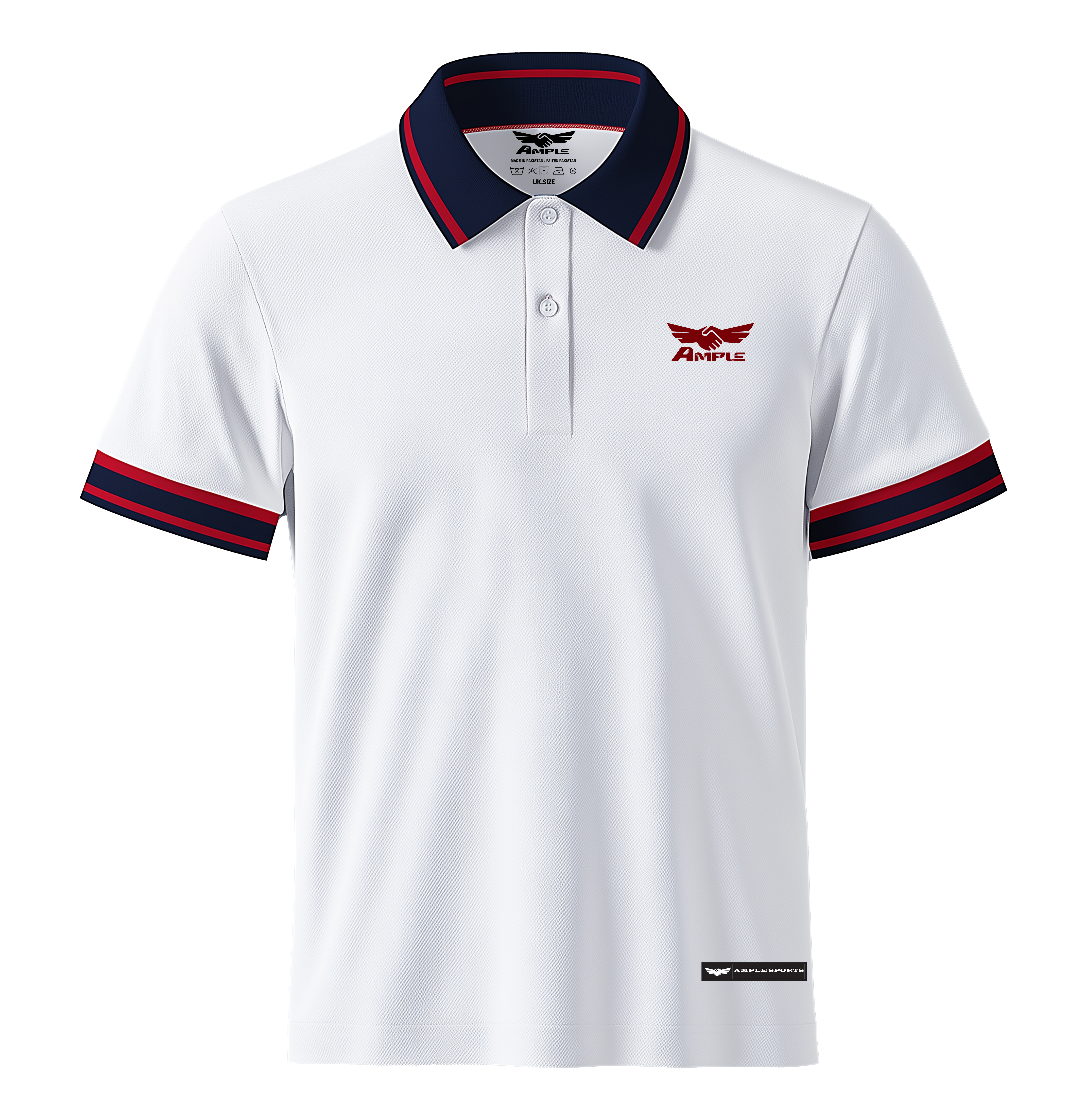Leisure Polo – Classic White with Contrast Trim