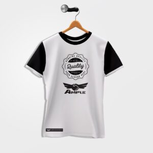 Leisure Performance Tee – Charcoal with Orange Highlights